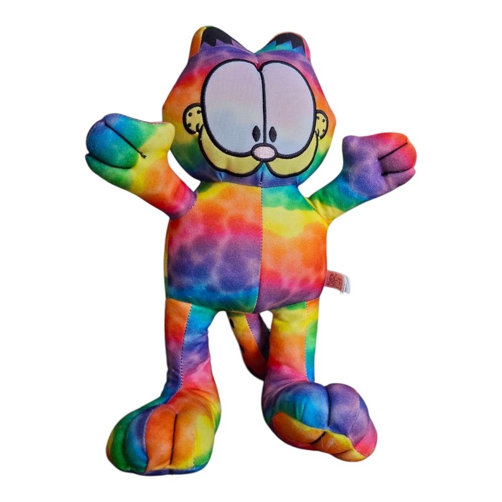 COLLECTIBLE Colorful Tie-Dye Garfield Plush 2016